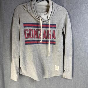 Gonzaga Women's‎ S Long Sleeve Cowl Neck Top Gray